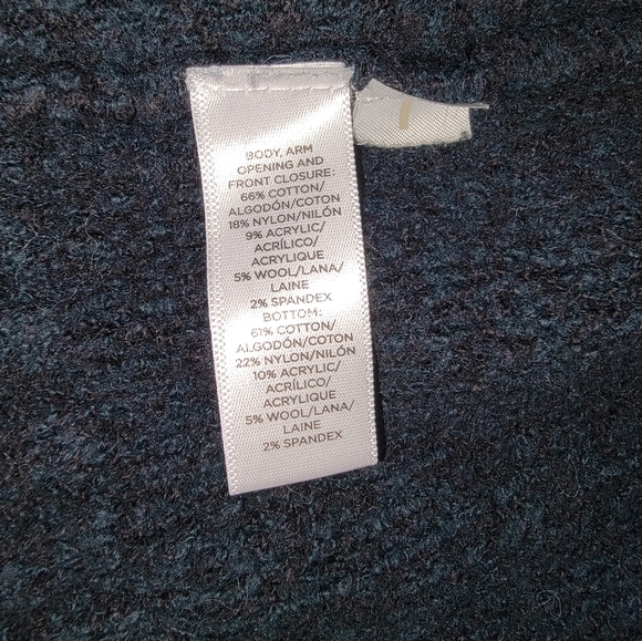 LOFT Sleeveless Cardigan Size XS/S Green/Black - Picture 7 of 8